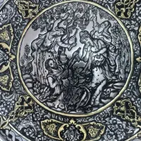 بشقاب قلمزنی|صنایع دستی و سایر لوازم تزئینی|ملایر, |دیوار