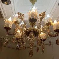 لوستر|لوستر و چراغ آویز|اقبالیه, |دیوار