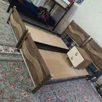دوعدد تخت تکنفره تمیز درحدنو