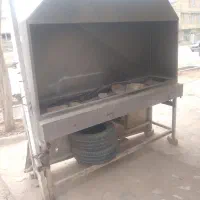 منقل گازی استیل ۲متری سنگ ساندویچی