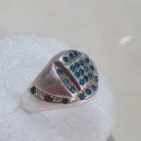 انگشتر جواهراتی با رکاب دست احسان قم