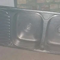 دو عدد سینک استیل یکی توکار و یکی روکار