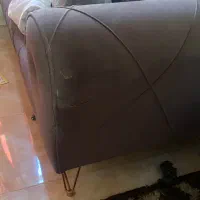 کاناپه ۳نفره شیک مبل ۳نفره پایه طلایی مبل راحتی|مبلمان خانگی و میز عسلی|کرج, ساماندهی|دیوار