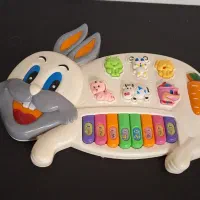 ارگ خرگوشی و لگو و نخ و سوزن اموزشی کودک