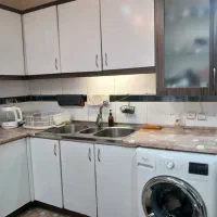 چهارده متر کابینت بدنه فلز درب mdf گاز هود سینک