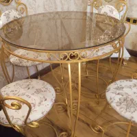 میز ناهار خوری اهن ۴ نفره اعلا|میز و صندلی غذاخوری|تبریز, |دیوار