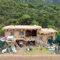 خانه ماکت کاهگلی مینیاتوری روستایی