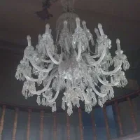 لوستر کریستال سایز خیلی بزرگ|لوستر و چراغ آویز|مشهد, عنصری|دیوار
