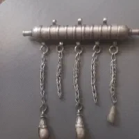 گردن آویز تمام نقره کار دست حرفه ای