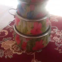 سه عددقابلمه ی تفلون با ماهیتابه اصلا استفاده نشده