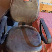 میز تحریر مشکی ام دی اف ۳کشوباصندلی کارمندی چرخدار|میز تحریر و کامپیوتر|بابلسر, |دیوار