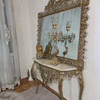 آینه شمعدان طرح برنز