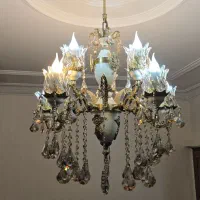 ست کامل لوستر برنزی برای پذیرایی و آشپزخانه|لوستر و چراغ آویز|کرج, ساسانی (قلمستان)|دیوار