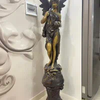 دو عدد مجسمه فلزی آلومینیوم و قلع