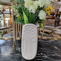 گلدان سرامیکی طرح برجسته دکوراتیو|گل و گیاه طبیعی|سیرجان, |دیوار