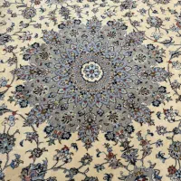 فرش دستباف کاشان گل ابریشم