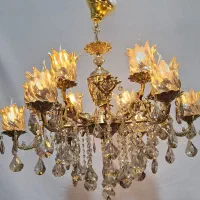 لوستر برنز شکیل|لوستر و چراغ آویز|ساوه, |دیوار