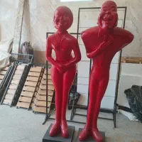 مجسمه خوشامدگو2متری آقا وخانو