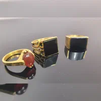 انگشتر مردانه . سنگ اونیکس