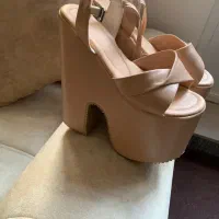 کفش عروس پاشنه بلند ۲۰ سانت  سایز ۳۸