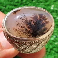 انگشتر شجر قائن شیشه ای فوق کلکسیونی