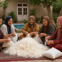 پر مرغ بهداشتی و استریل شده برای بالش بسته 15 کیلو|رختخواب، بالش، پتو|صفادشت, |دیوار