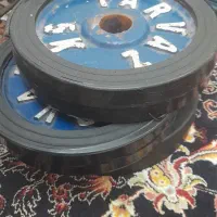 یک دستگاه میز پرس سینه با دو جفت دمبل|تجهیزات ورزشی|نوشهر, |دیوار