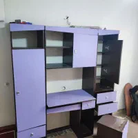 وسایل منزل کمد + تخت خواب + کابینت + لوستر