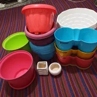 ۴۰ عدد گلدان نو سرامیکی و پلاستیکی