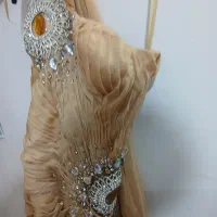 پیرهن مجلسی حریر کارشده