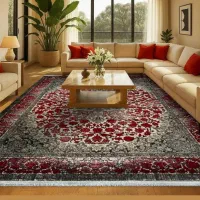 فرش شهرآرا. خوش نقش نگار مدرن کلاسیک اقساطی|فرش|دورود, |دیوار