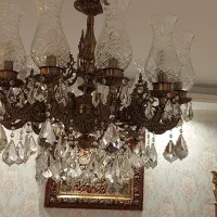 لوستر  برنز ۱۰ شاخه و ۱۲شاخه|لوستر و چراغ آویز|تهران, گلستان (شهرک راه آهن)|دیوار