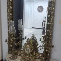 آینه وشمدان برونز در حد نو