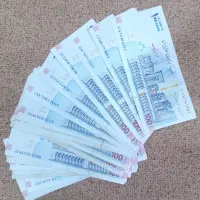 اسکناس ۱۰۰ هزارتومانی کلکسیونی امضاء قرمز