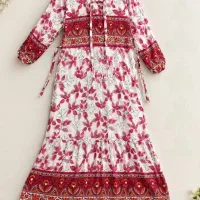 پیراهن گلدار زنانه