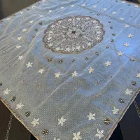 رومیزی سرمه دوزی