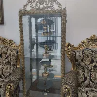 بوفه و ساعت ایستاده برنجی اصلی سنگین