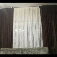 پرده پذیرایی جنس ترک نو دوخته آماده نصب