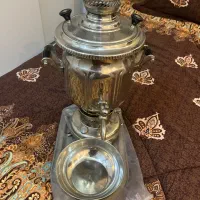 سماور برنجی عالی نسب اصل با لبه کنگره