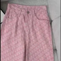 شلوار مارک دیور صورتی نو