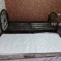 تخت تک نفره فرفوژه با تشک