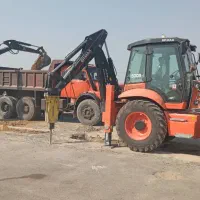 اجاره مینی بیل و بیل بکهو همراه کمپرسی