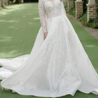 لباس عروس کارشده لاکچری