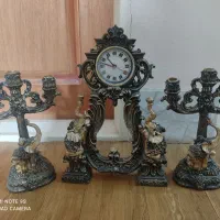 شمعدان و ساعت دکوری پلی استر