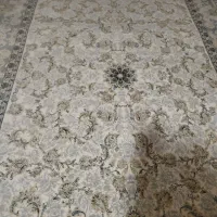 دو عدد فرش ۹ متری طلاکوب  نگین زمرد نونو|فرش|طرهان, |دیوار