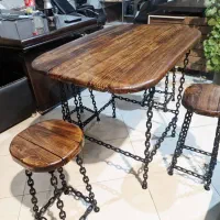 میز صندلی مدل زنجیری مدرن کافی شاپی باغ ویلا|کافیشاپ و رستوران|کوهسار (البرز), |دیوار