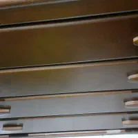 دراور چوبی چهار کشویی ریلی