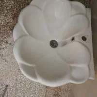 روشویی سرامیکی مروارید خیلی تمیز و  روشویی ساده