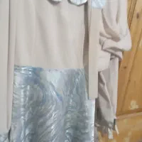 لباس مجلسی آستن بلند همراه با شال