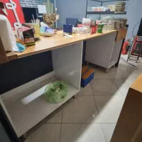 کابینت و میز دیواری با پایه فلزی|فروشگاه و مغازه|قائم‌شهر, |دیوار